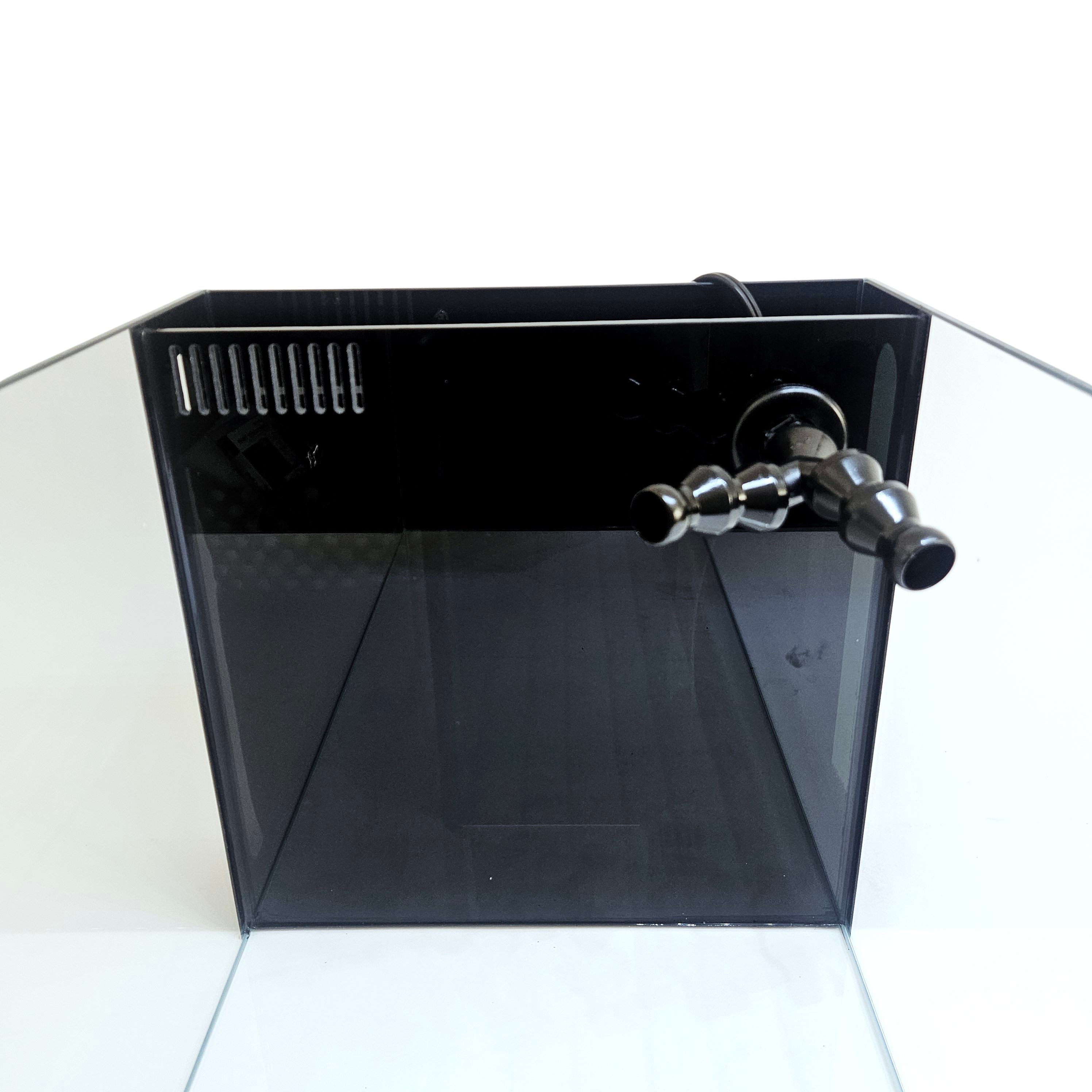 CRYSTAL 45 Degree Low Iron Ultra Clear Aquarium with Built in Side Filter (14.26 gallons, 23.62