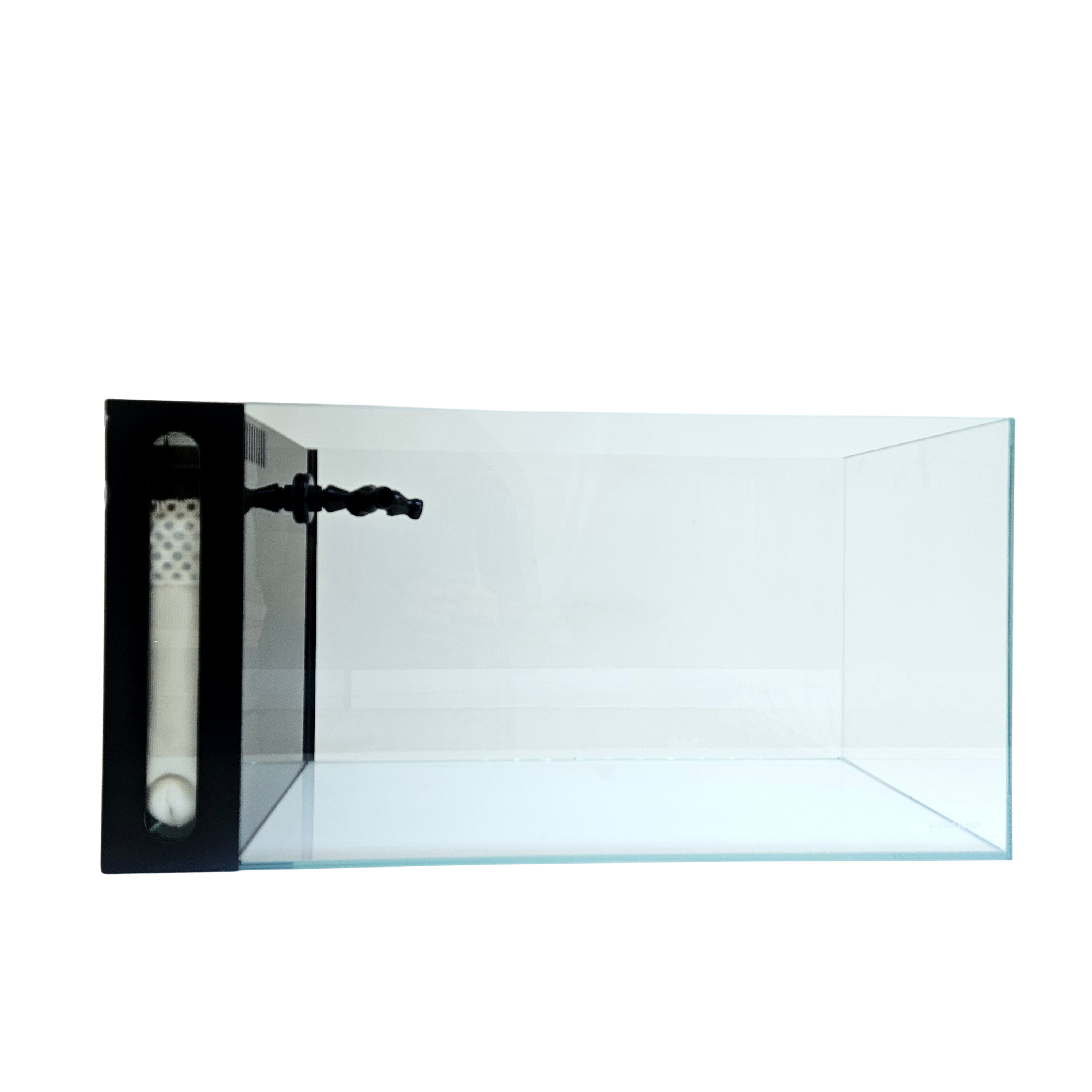 CRYSTAL 45 Degree Low Iron Ultra Clear Aquarium with Built in Side Filter (14.26 gallons, 23.62