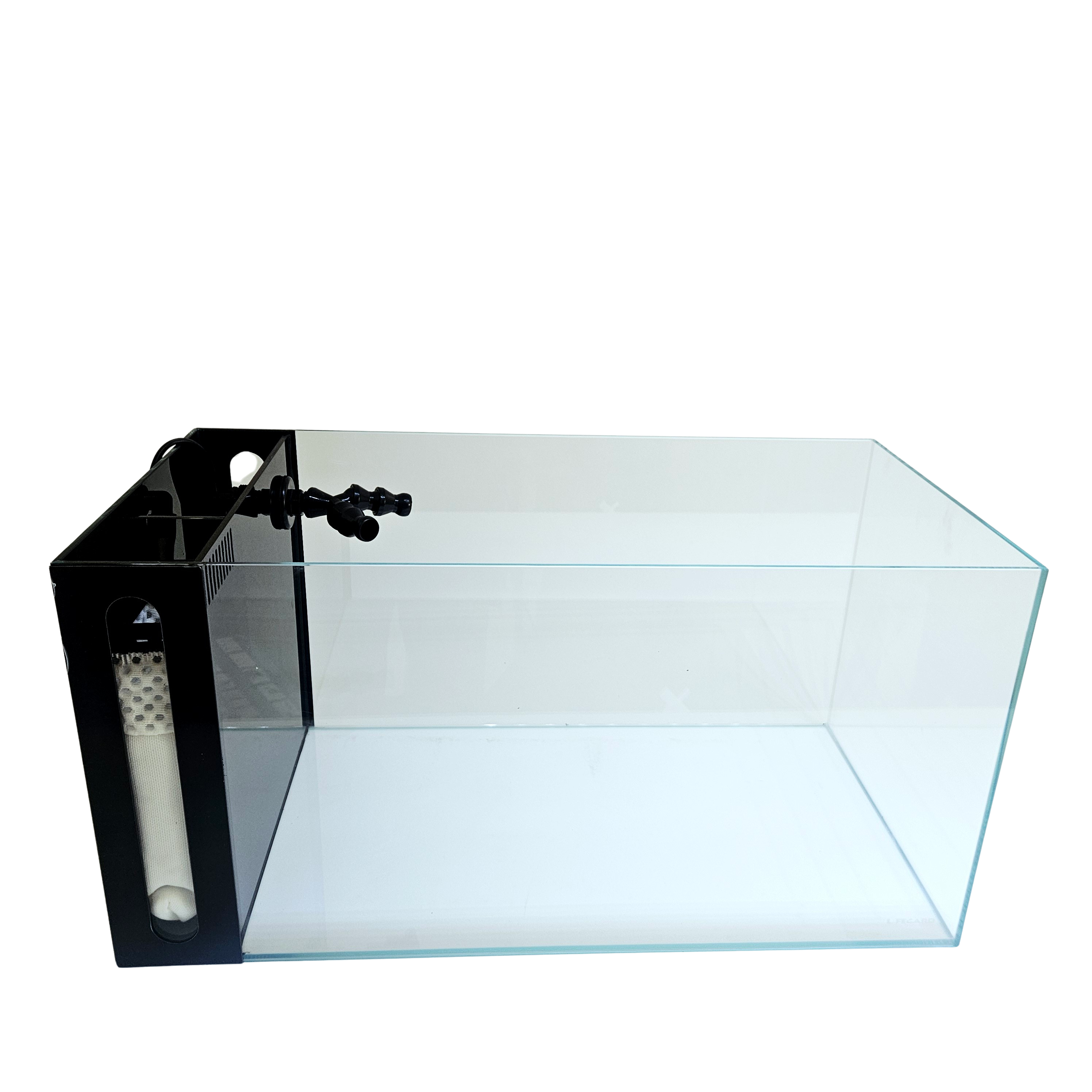 CRYSTAL 45 Degree Low Iron Ultra Clear Aquarium with Built in Side Filter (14.26 gallons, 23.62