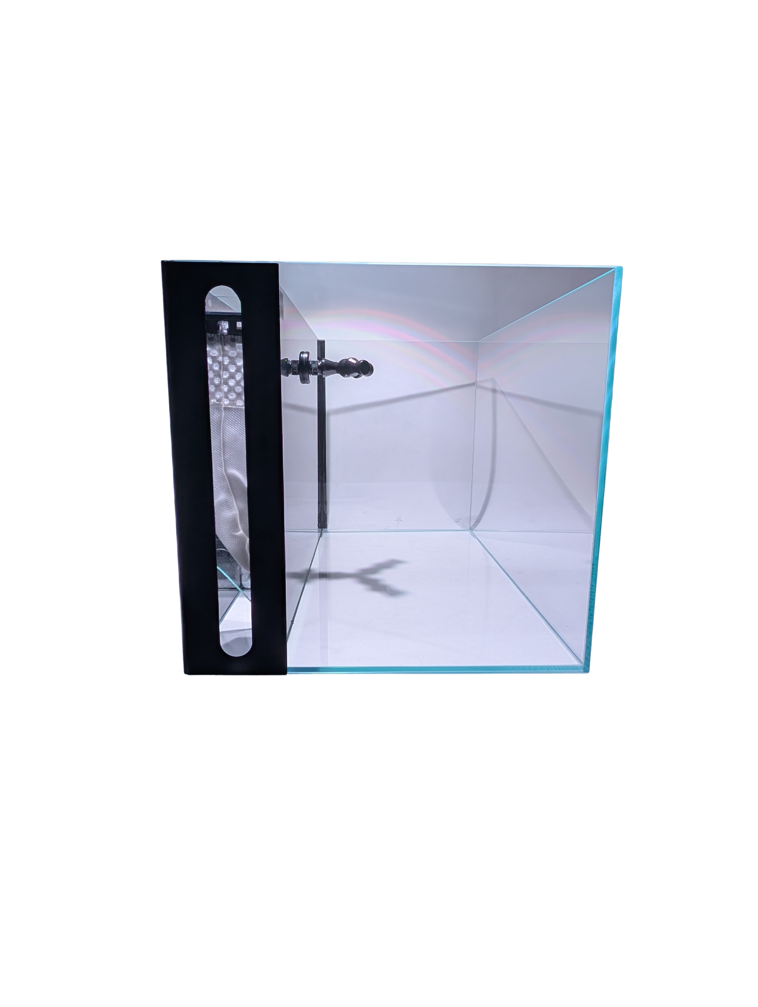 CRYSTAL 45 Degree Low Iron Ultra Clear Aquarium with Built in Back Filter (24 gallons, 23.62