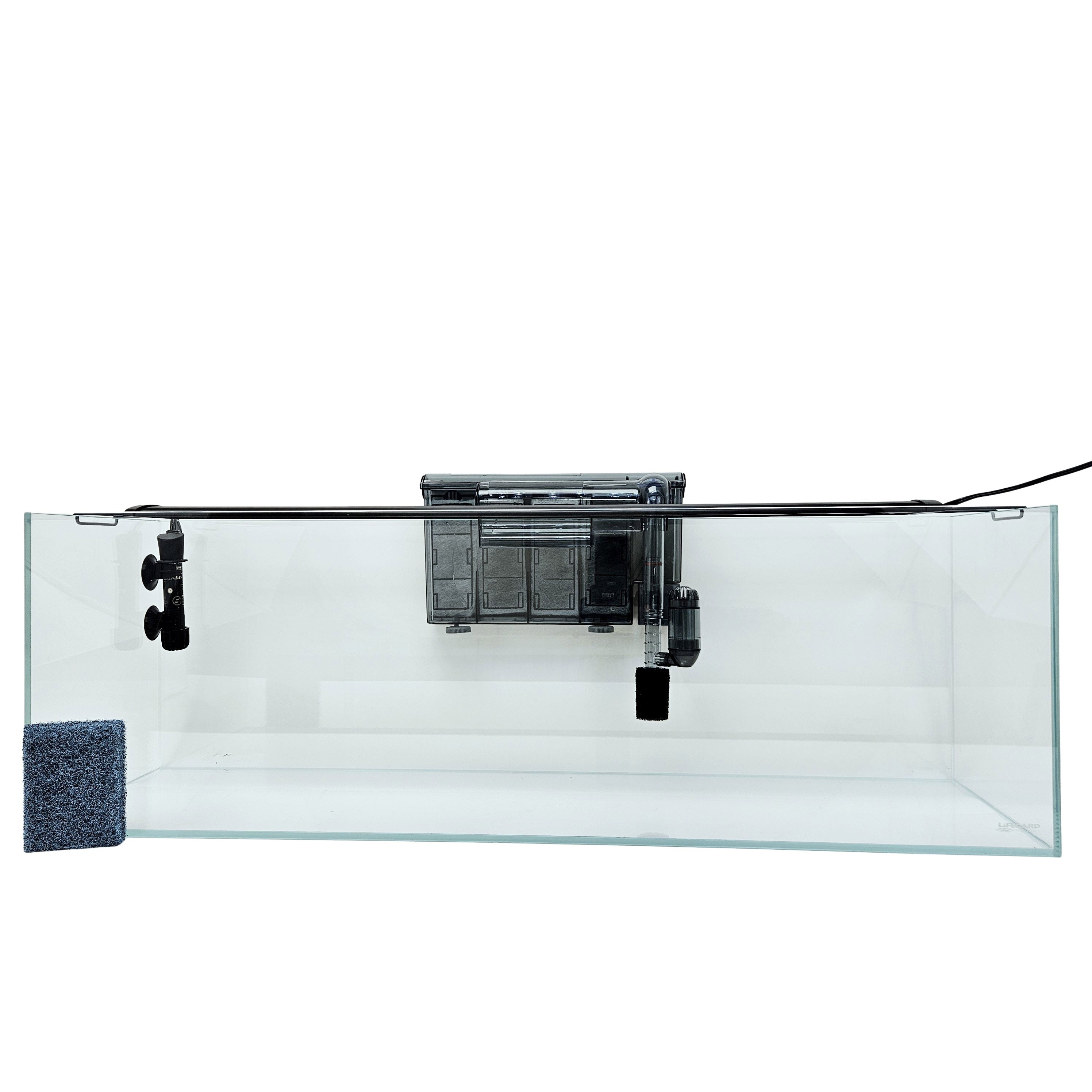 22 Gallon Ultra Low Iron Bookshelf Aquarium Kit 8mm (35.82