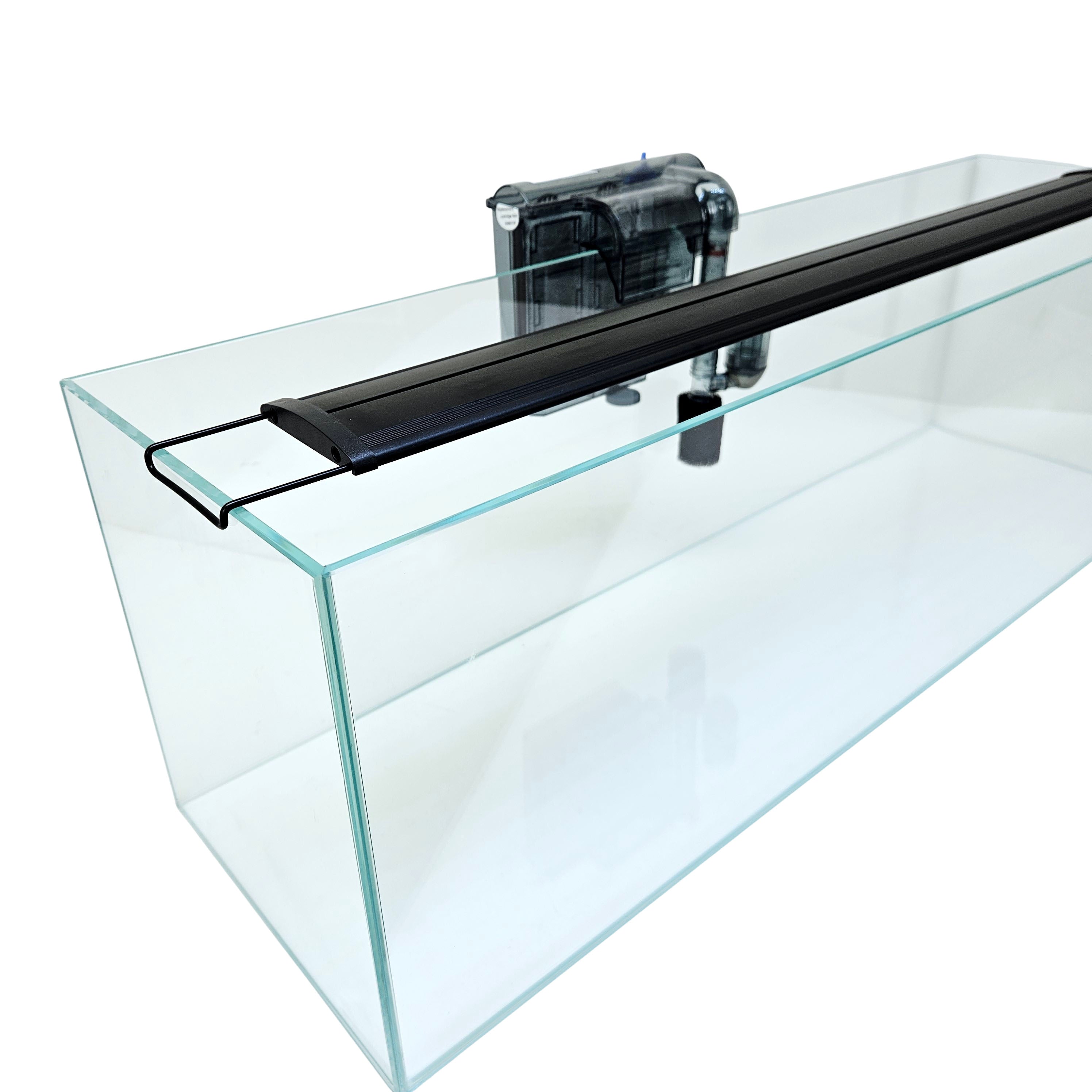 11 Gallon Ultra Low Iron Glass Bookshelf Aquarium Kit 5mm (31.88