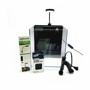 5 Gallon All in One Nano Aquarium Kit with UL Listed Heater, Full Spectrum LED Light, Pump, Filter and Algae Pad