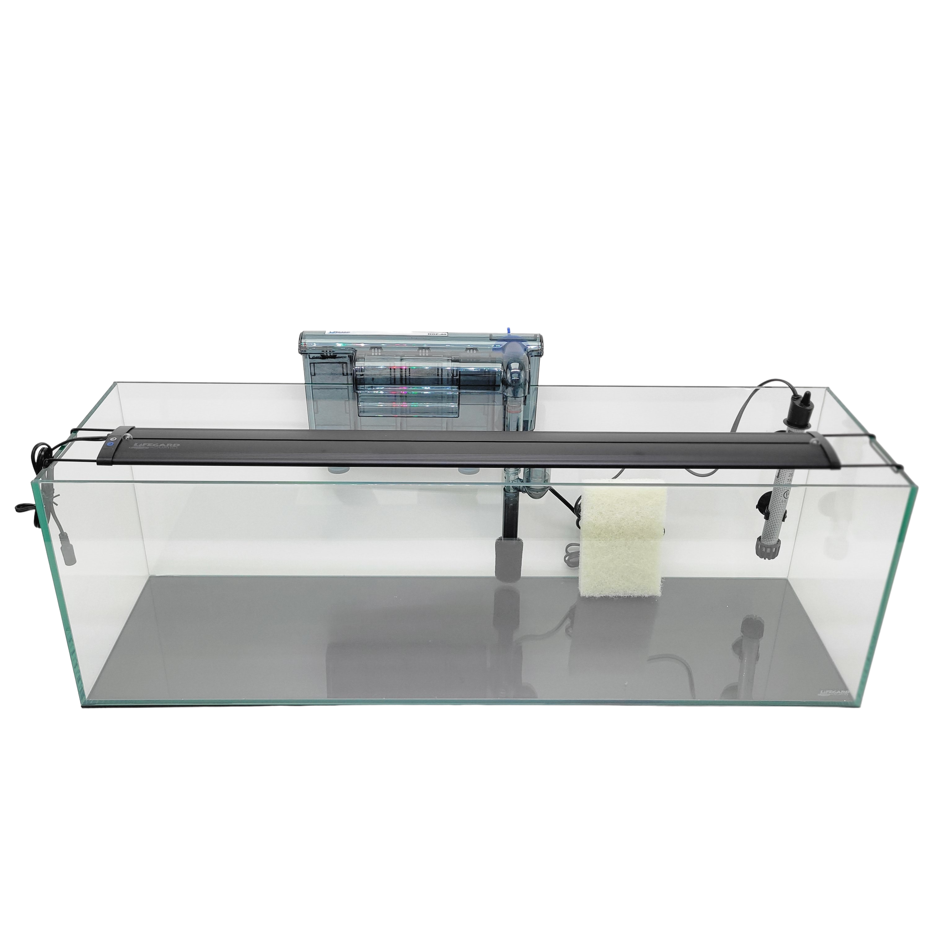 22 Gallon Clear Glass Bookshelf Aquarium Kit 8mm (35.82