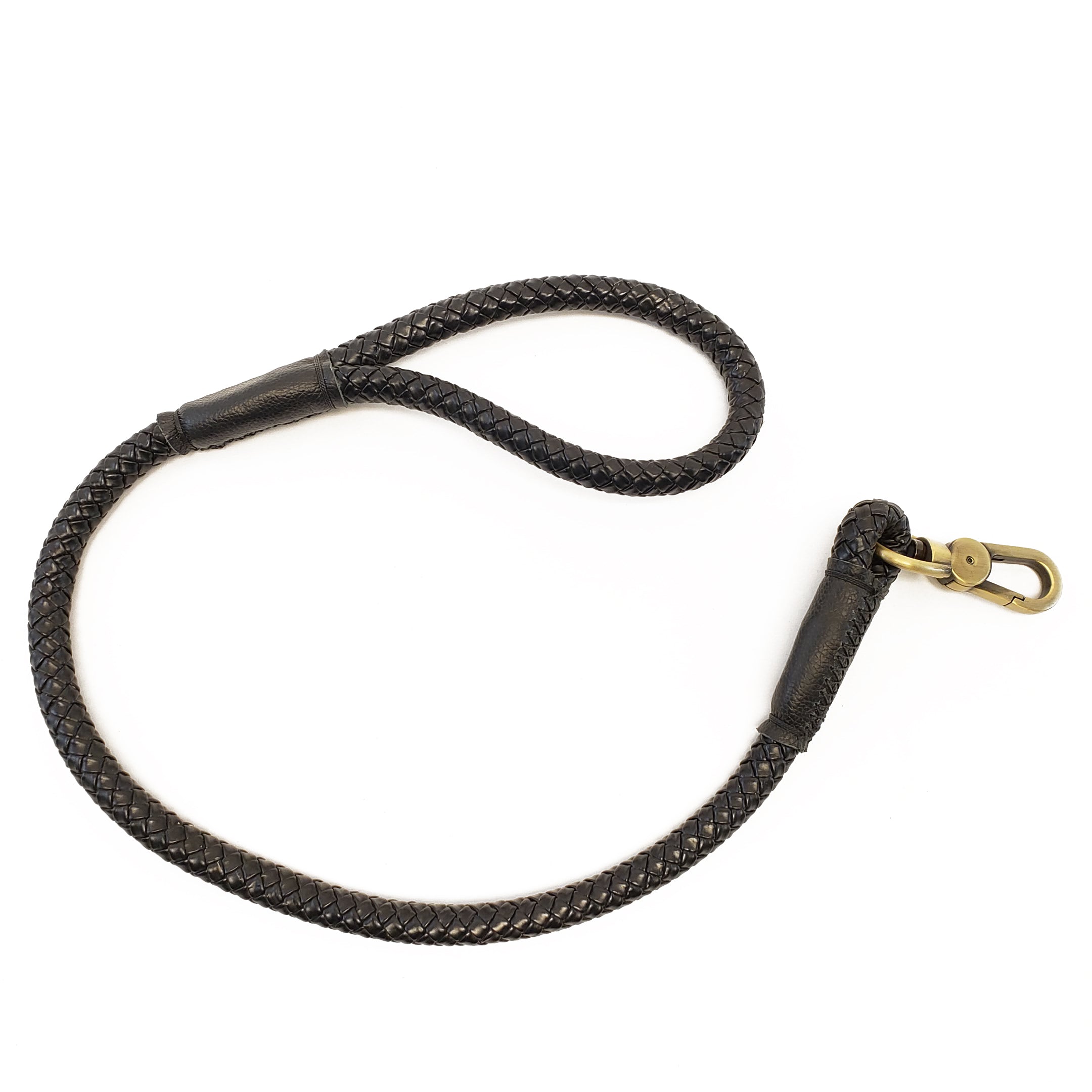 Braided Dog Leash Black - Large