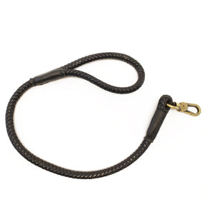 Braided Dog Leash Black - Large