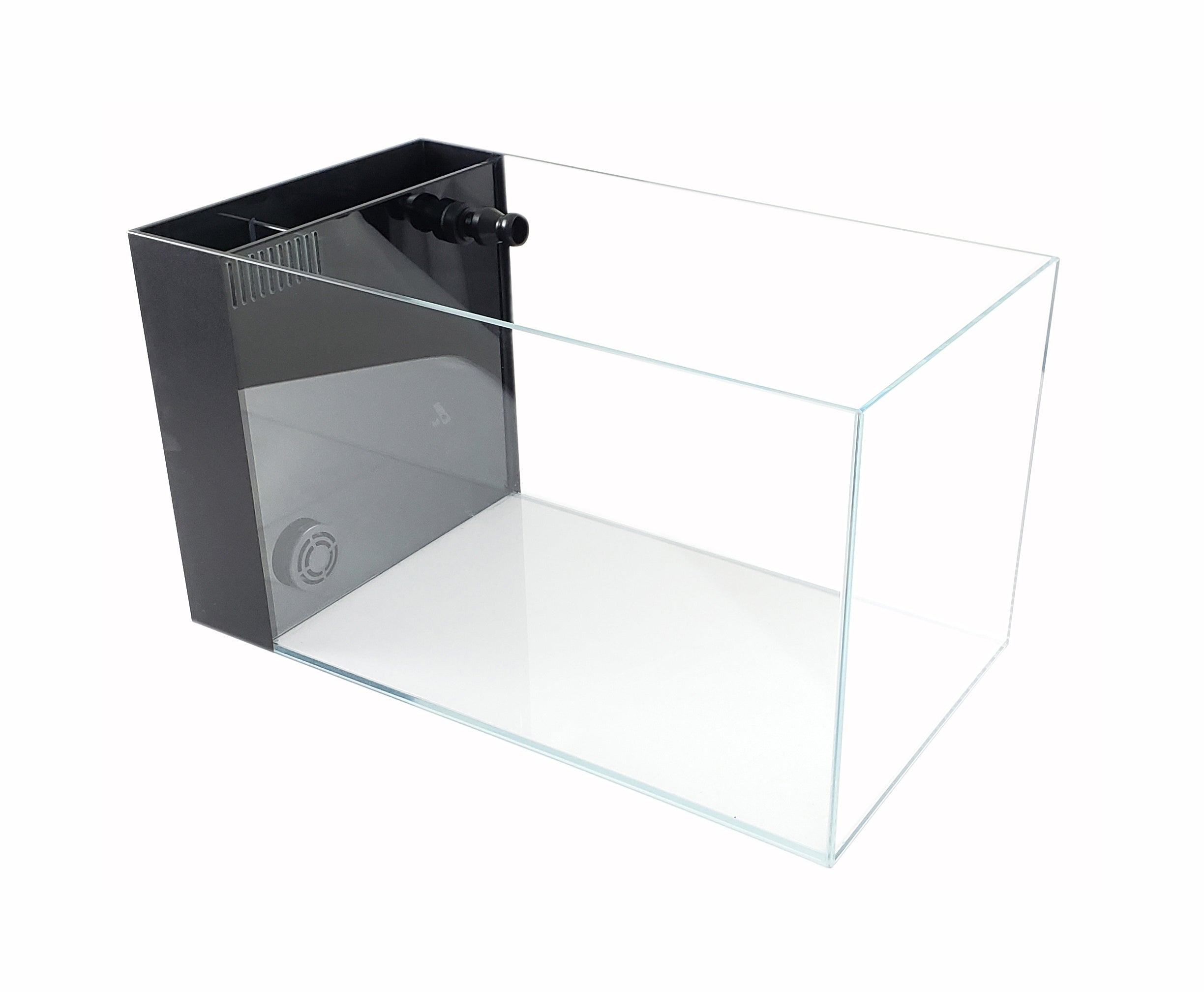 CRYSTAL Low Iron Ultra Clear Aquarium with Built in Side Filter (7.43 gallons, 17.72
