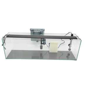 11 Gallon Clear Glass Bookshelf Aquarium Lit 5mm (31.88"x7.87"x9.84")