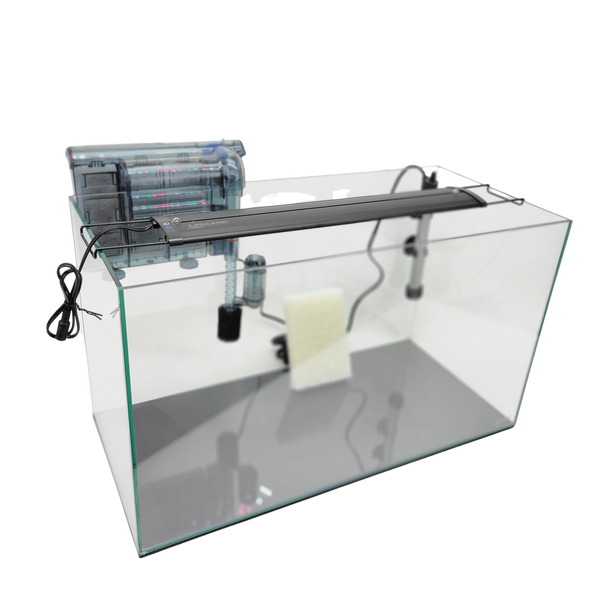 15 Gallon Rimless Clear Glass Aquarium Kit 5mm (23.22"x11.02"x13.38") Lifegard Aquatics