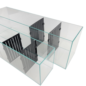 Acrylic Divider Plate for 6 Gallon Bookshelf Aquariums - BLACK