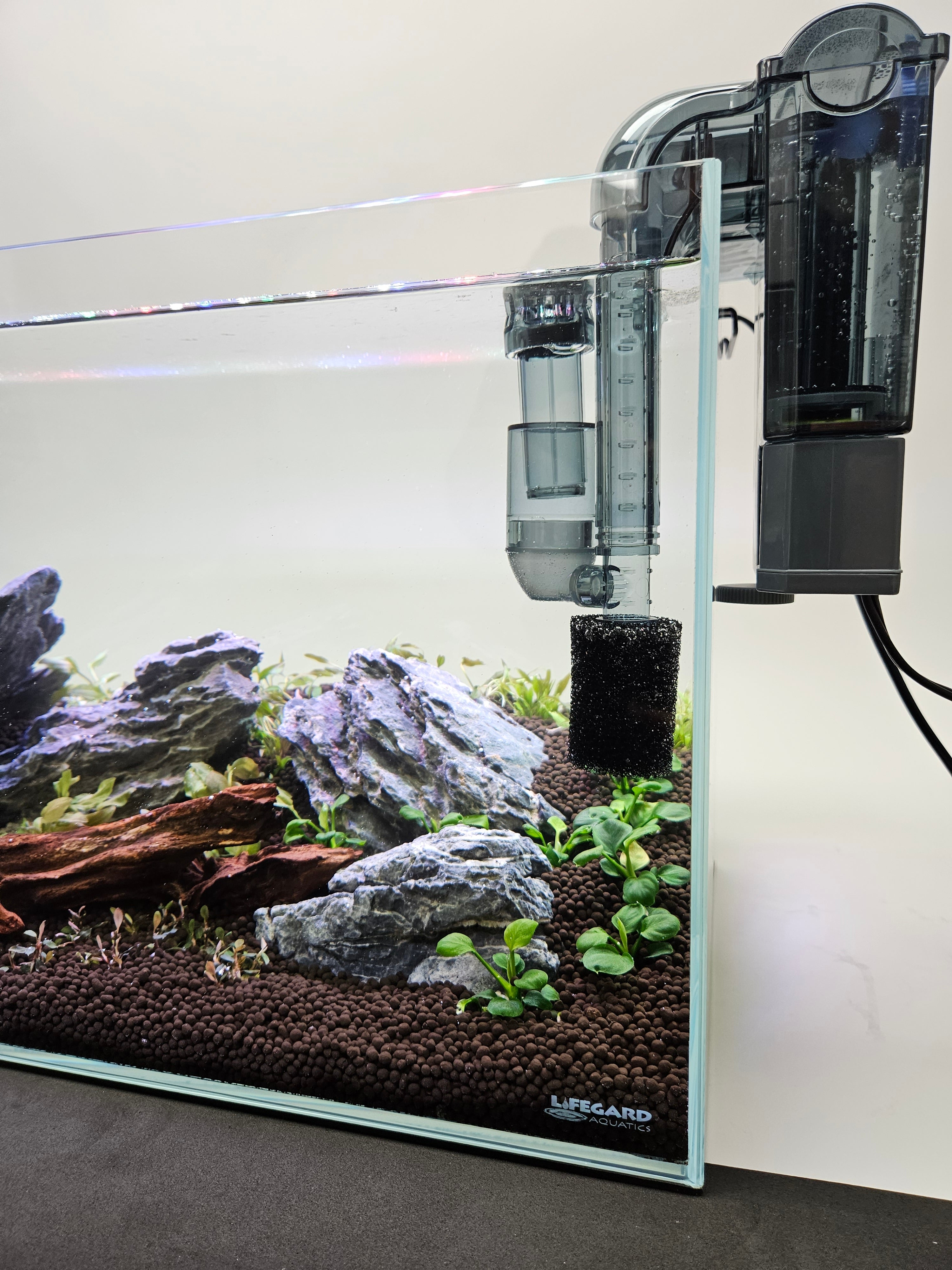 hang on filter for planted aquarium HOF-20 Double Capacity Slim Design Hang on Filter for up to 20 Gallon Tank