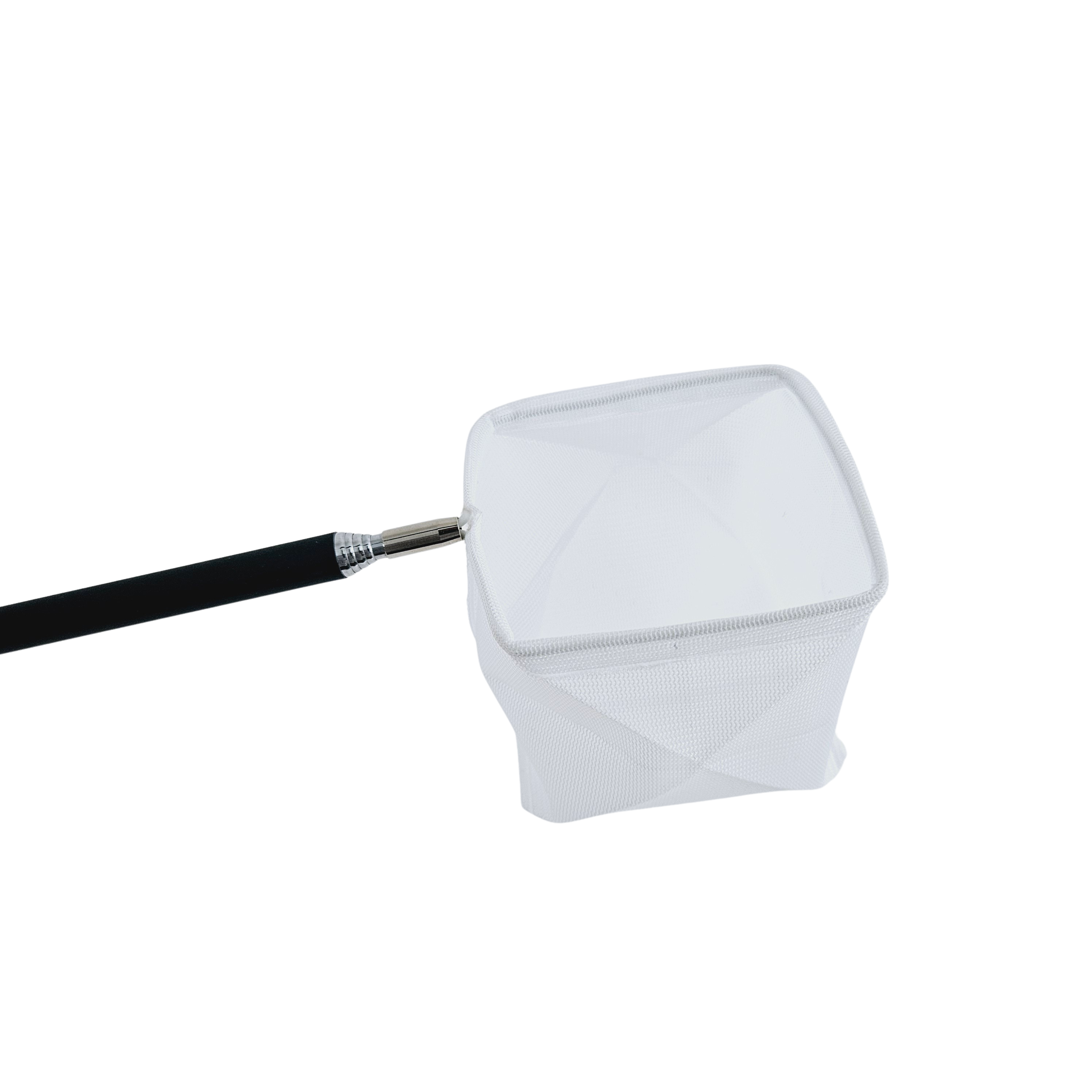 aquarium white fish net Aquarium Net with Aluminum Telescopic Rubber Coated Handle 2.7" x 2.7" Aquarium Net