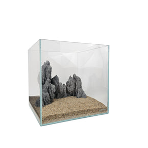 5 Gallon Cube Tank with Seiryu Aquascaping Resin Stone