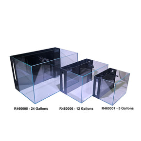 CRYSTAL 45 Degree Low Iron Ultra Clear Aquarium with Built in Back Filter