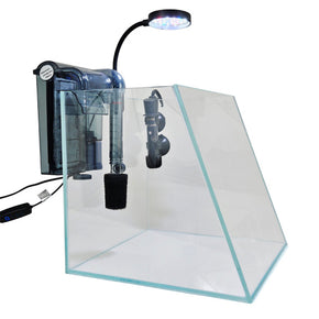 Lifegard FullView Ultra-Low Iron Rimless tank 3.4 gallons Kit (10.24'' x 10.24'' x 9.84'')