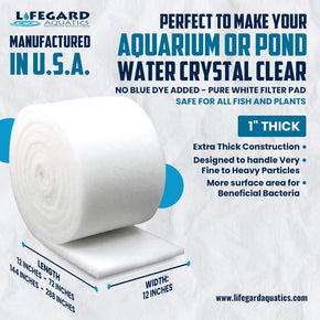 Bonded Filter  72" x 12" Filter Floss Aquarium Media Roll