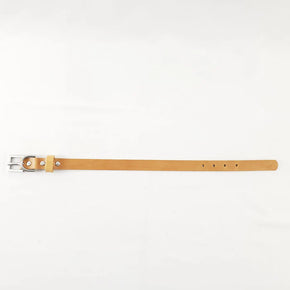 Leather Dog Collar Plane Tan - Small