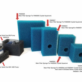 Mechanical Sponges for Crystal Aquarium with Built in Side Filter 7.43 gallons