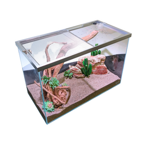Lifegard Low Iron Glass 10 Gallon Rimless Long Terrarium