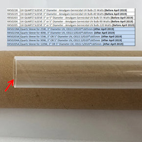 Quartz Sleeve for 90 Watt Pro Max UV Sterilizer