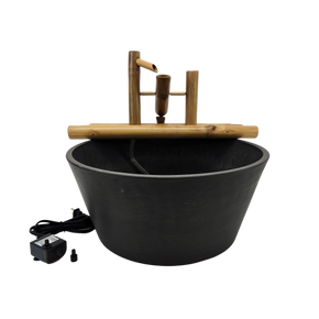 18" Bamboo Rocking Fountain and Quiet One 100 Pump