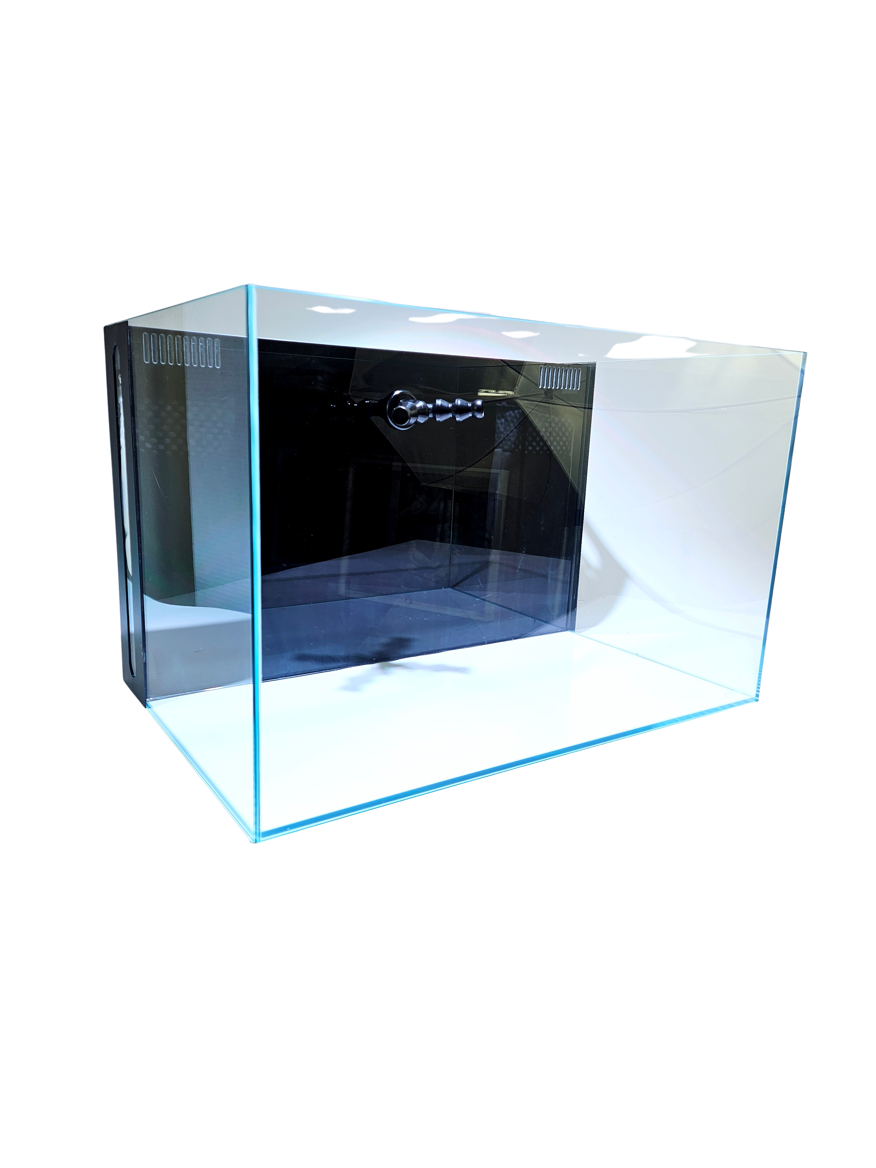 CRYSTAL 45 Degree Low Iron Ultra Clear Aquarium with Built in Back CRYSTAL 45 Degree Low Iron Ultra Clear Aquarium with Built in Back