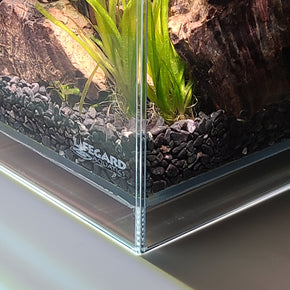 1.2 Gallon All in One Betta Tank - Low Iron Ultra Clear Aquarium - 5.90" x 5.90" x 7.87"