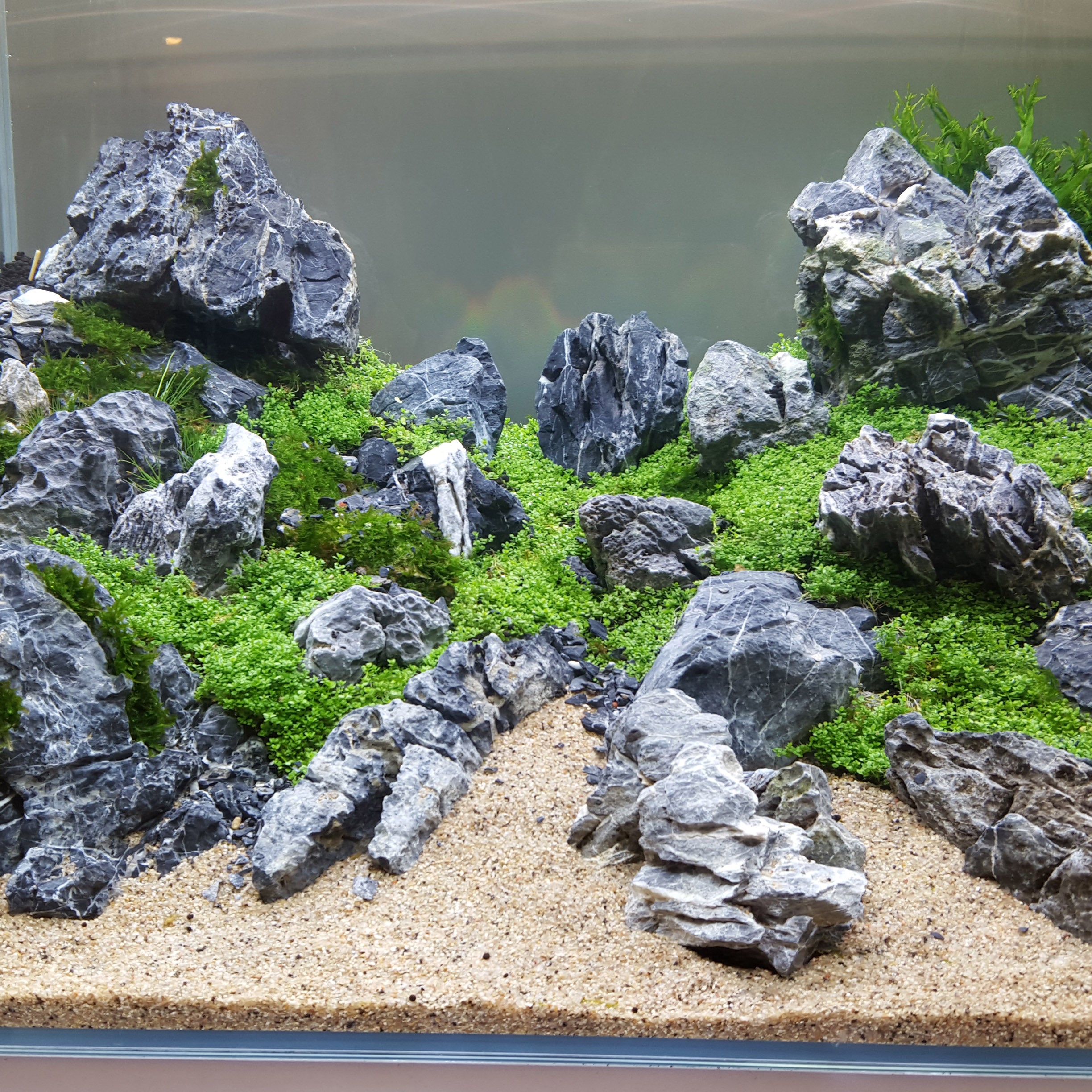 Rock mountain aquarium decoration from Garden Aquarium - 20 inches wide