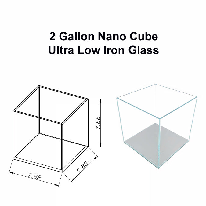 Lifegard Nano Cube Low Iron Ultra Clear Glass Tank, 5-mm, 2-Gal