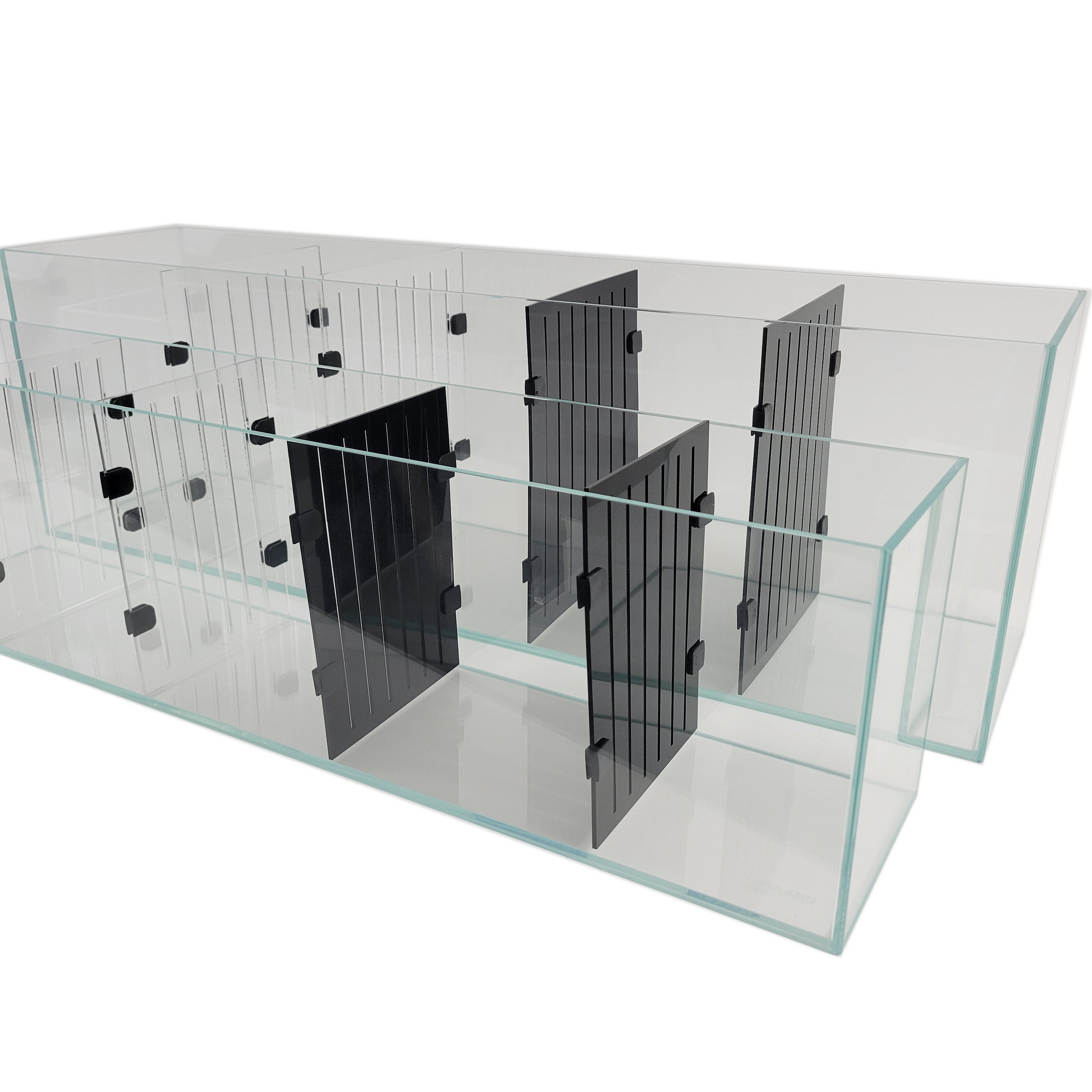 Acrylic Divider Plate for 22 Gallon Bookshelf Aquariums - BLACK