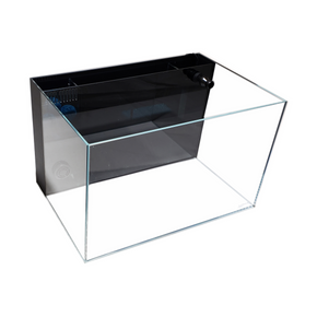 CRYSTAL 45 Degree Low Iron Ultra Clear Aquarium with Built in Back Filter (10 gallons, 17.72 x 11.81" x 11.02")