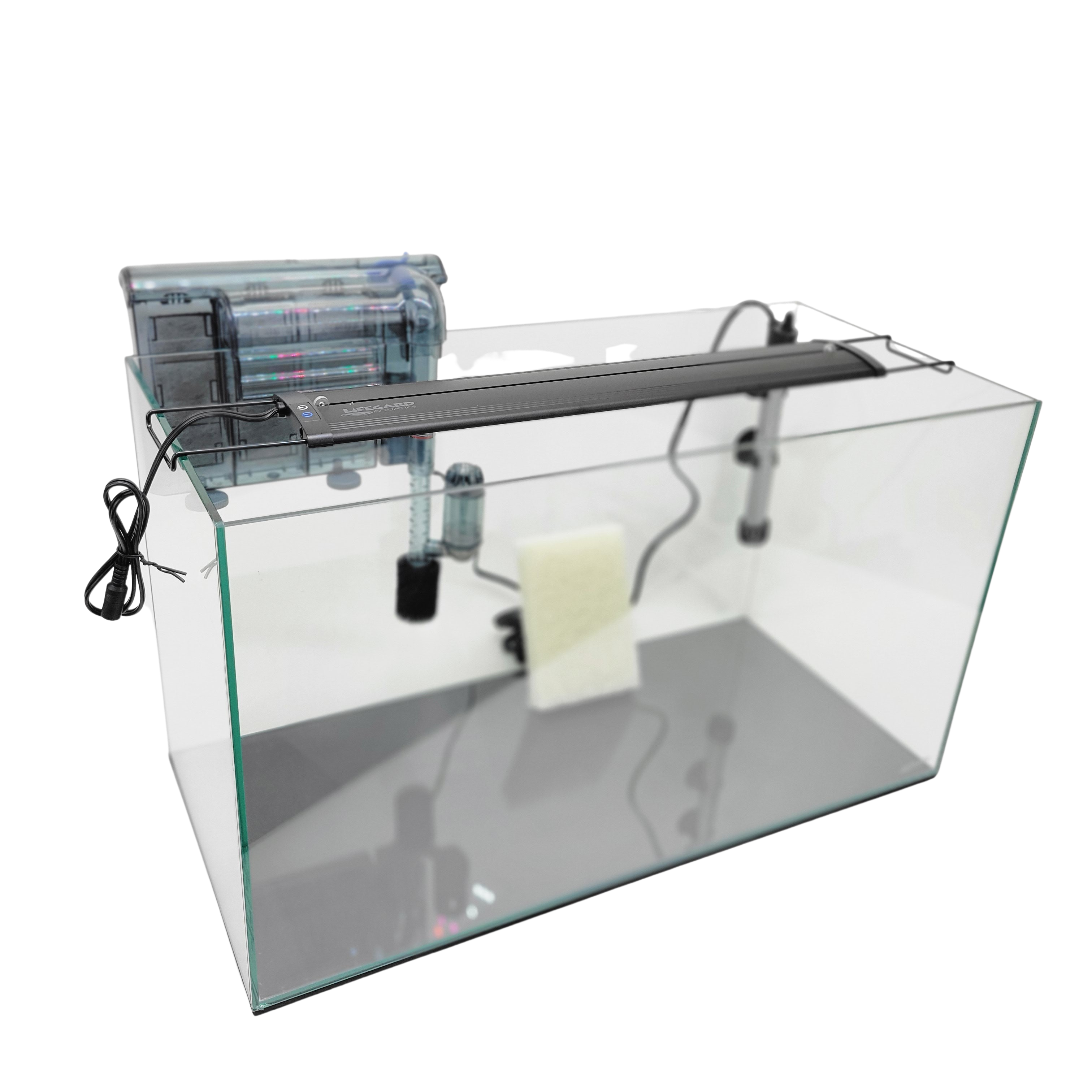 15 Gallon Rimless Clear Glass Aquarium Kit 5mm 23.22 x11.02 x13.38 Lifegard Aquatics