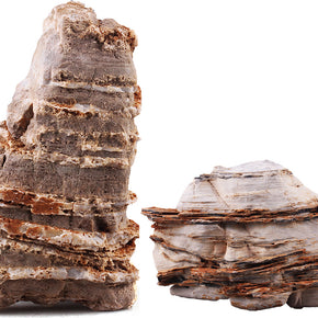Pagoda Crema Textured Stone - 44 Lbs box of LARGE size stones